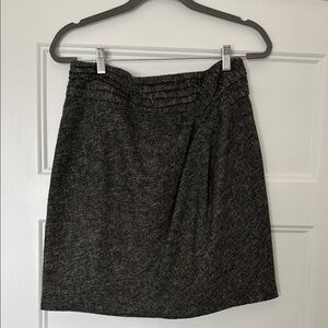 Nanette Lepore Gray Ruched Pencil Mini Skirt